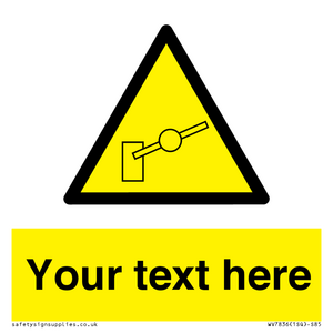 Custom warning barrier